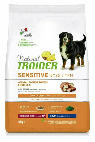 Natural Trainer Hund Erwachsene Medium / Maxi Sensitive Ente Glutenfrei