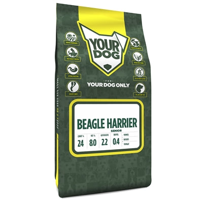 Beagle Harrier Senior rassespezifisches Trockenfutter von Yourdog ab 7+